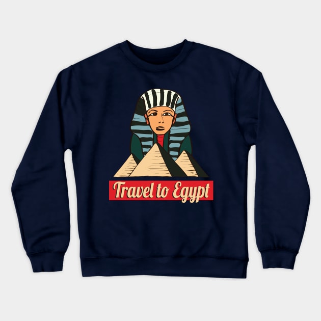 travel to Egypt Crewneck Sweatshirt by EEVLADA